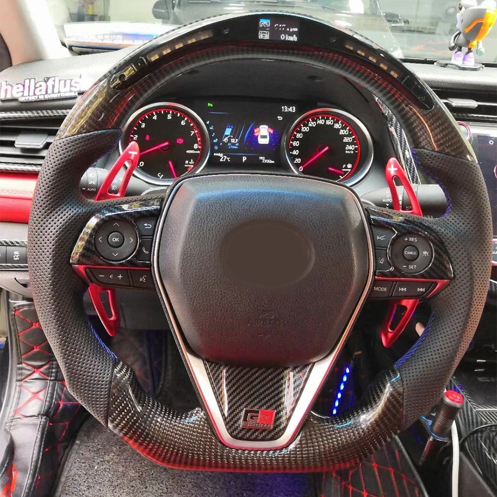 Digital Car Steering Wheel For Toyota CAMRY COROLLA RAV4 AVALON Levin Racing Style Carbon Fiber Auto Interior Accessories
Digital Car Steering Wheel For Toyota CAMRY COROLLA RAV4 AVALON Levin Racing Style Carbon Fiber Auto Interior Accessories