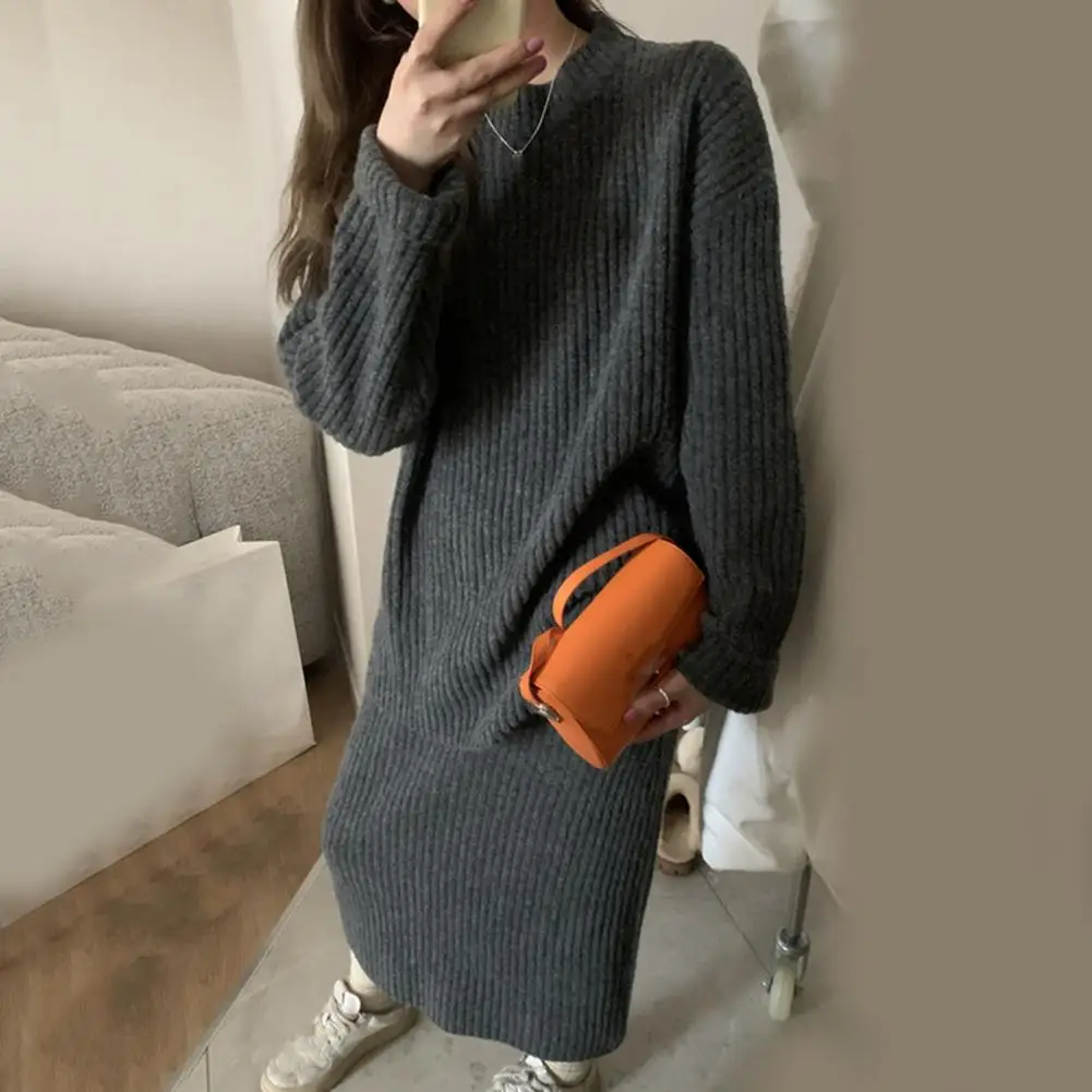 Women Long-sleeve Maxi Skirt Suit Cozy Winter Sweater Set for Women Knitted Thick Warm Skirt Suit with Long Sleeve Solid Color
Women Long-sleeve Maxi Skirt Suit Cozy Winter Sweater Set for Women Knitted Thick Warm Skirt Suit with Long Sleeve Solid Color