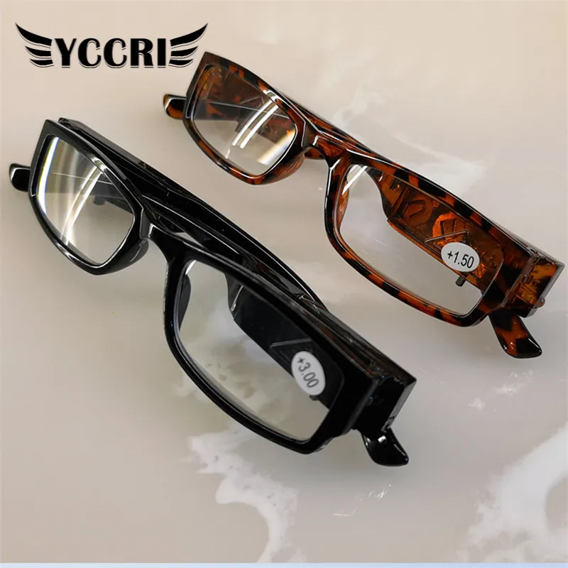 

2022 Fashion Multi-Intensity LED Reading Glasses Diopter Magnifying Glass LED Light Night Reading Glasses Women очки для чтения