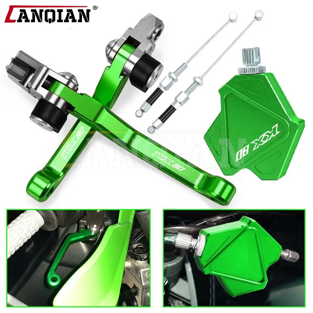 KX80 Dirt Bike Brake Clutch Levers Stunt Clutch Easy Pull Cable System Set For Kawasaki KX 80 2001-2013 2014 2015 2016 2017 2018
KX80 Dirt Bike Brake Clutch Levers Stunt Clutch Easy Pull Cable System Set For Kawasaki KX 80 2001-2013 2014 2015 2016 2017 2018
