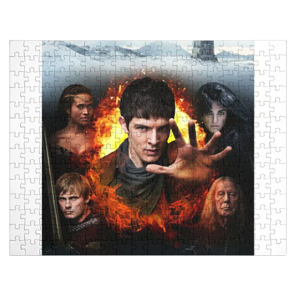 

Merlin Cast - Season 5 Jigsaw Puzzle Personalized Wooden Name Puzzle Personalised Toys Customizable Child Gift