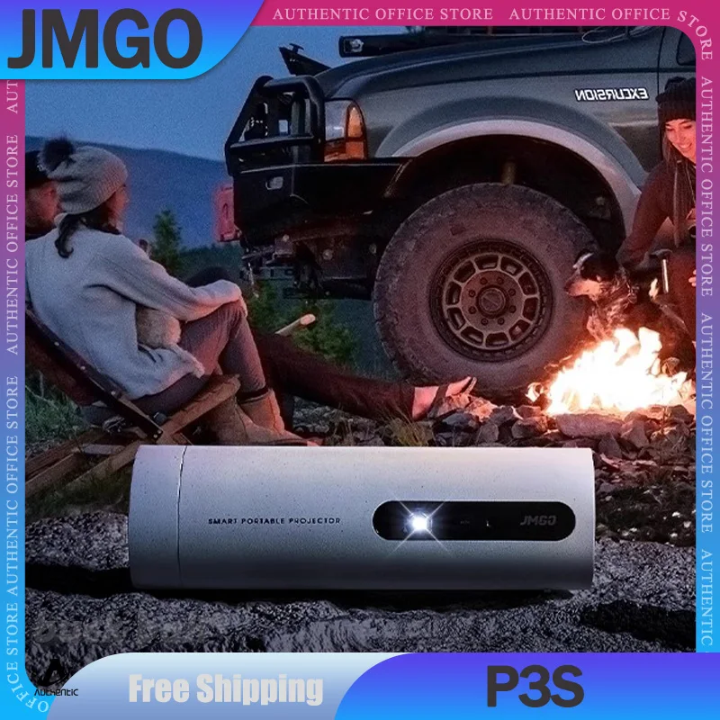 

Jmgo P3S Projector 4K 1080P Mini Portable Projectors Built-in Battery HiFi Home Theater Sound System Intelligent Projectors Gift