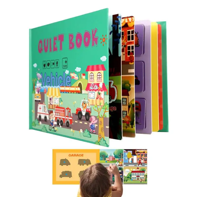 

Busy Book For Kids Preschool Activity Book For Kids Ages 3-6 Baby Montessori Sensory Toys Toddler Travel Toys Educational Quiet