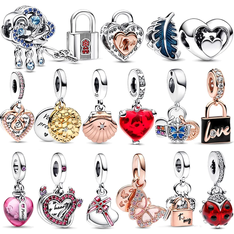 New 925 Sterling Silver Romantic Spring Swallow Colorful Ladybug Mother's Day Pendant fit for Original Pandora Bracelet DIY Gift
New 925 Sterling Silver Romantic Spring Swallow Colorful Ladybug Mother's Day Pendant fit for Original Pandora Bracelet DIY Gift