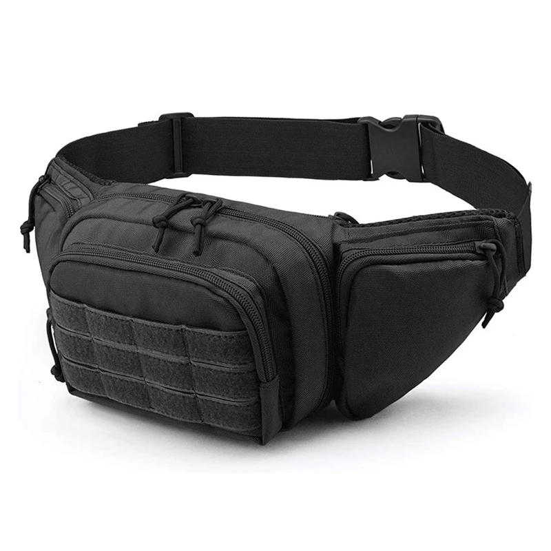 

Tactical Waist Bag Gun Holster Military Fanny Pack Sling Shoulder Bag Outdoor Chest Assault Pack Concealed Pistol Carry Holster