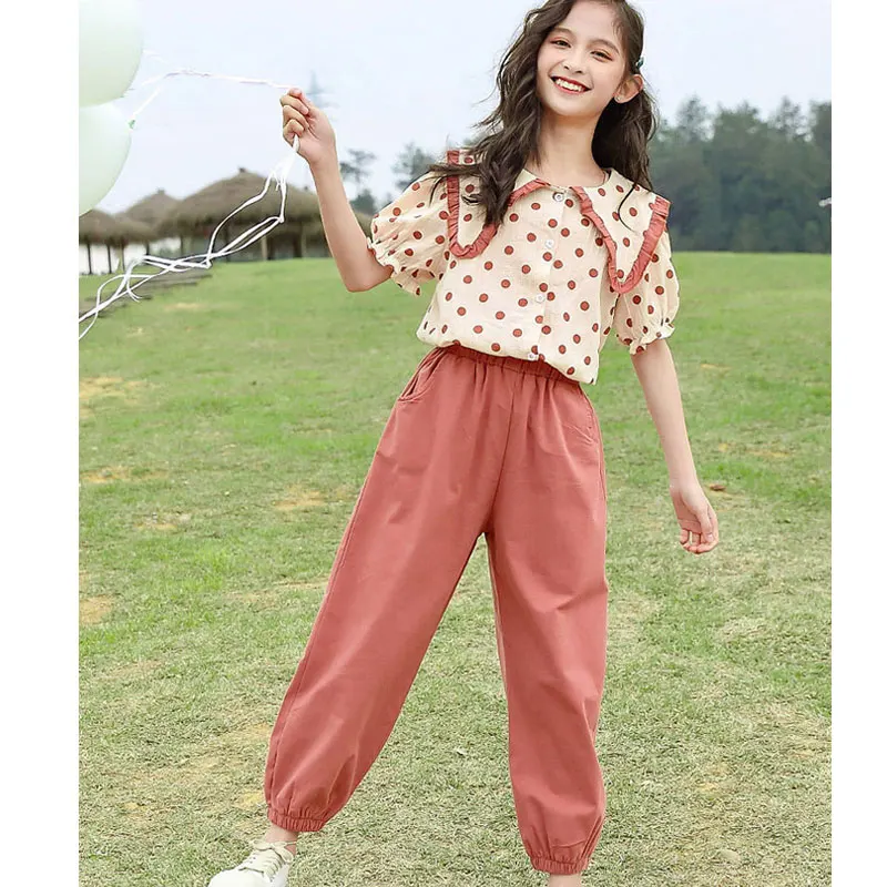 New Child 2022 Summer Short Sleeve T-shirt + Pant 2Pieces Girls Clothes Outfits For Age 4 6 8 10 12 14Yrs Baby Girl Clothing Set
New Child 2022 Summer Short Sleeve T-shirt + Pant 2Pieces Girls Clothes Outfits For Age 4 6 8 10 12 14Yrs Baby Girl Clothing Set