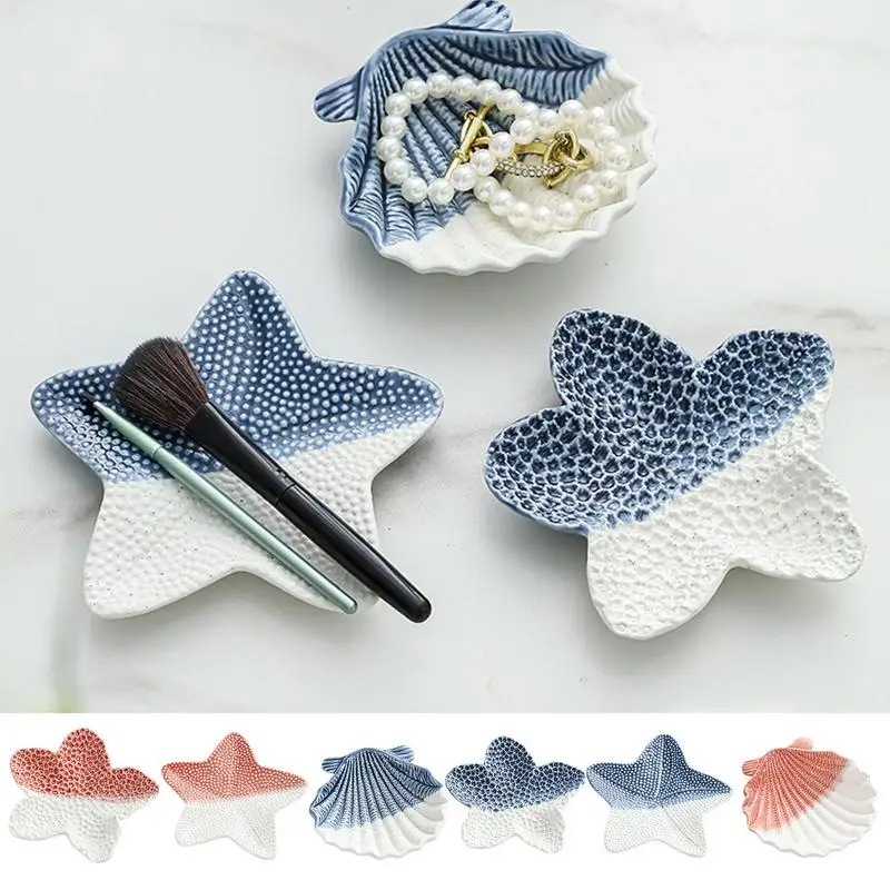 Aesthetic Ceramic Holder For Earrings And Necklaces Sea Style Accessory Storage Dish For Bathroom Decorative Jewelry Bowl
Aesthetic Ceramic Holder For Earrings And Necklaces Sea Style Accessory Storage Dish For Bathroom Decorative Jewelry Bowl