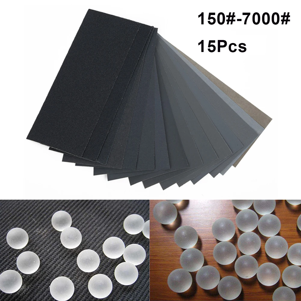 15Pcs Sandpapers Wet Dry Use Assorted Sand Paper Sheets Home Coarse 150-7000 Grit Polishing Car Metal Glass Wood Sandpaper Tool
15Pcs Sandpapers Wet Dry Use Assorted Sand Paper Sheets Home Coarse 150-7000 Grit Polishing Car Metal Glass Wood Sandpaper Tool