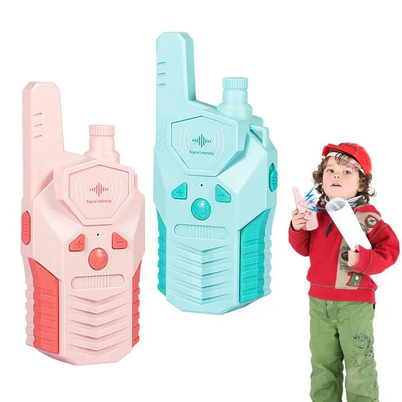 

Walkie Talkies Kids 2pcs Children Walkie Talkie Mobile Phone Toy Clear Voice Auto Squelch Cute Appearance Birthday Gift Indoor