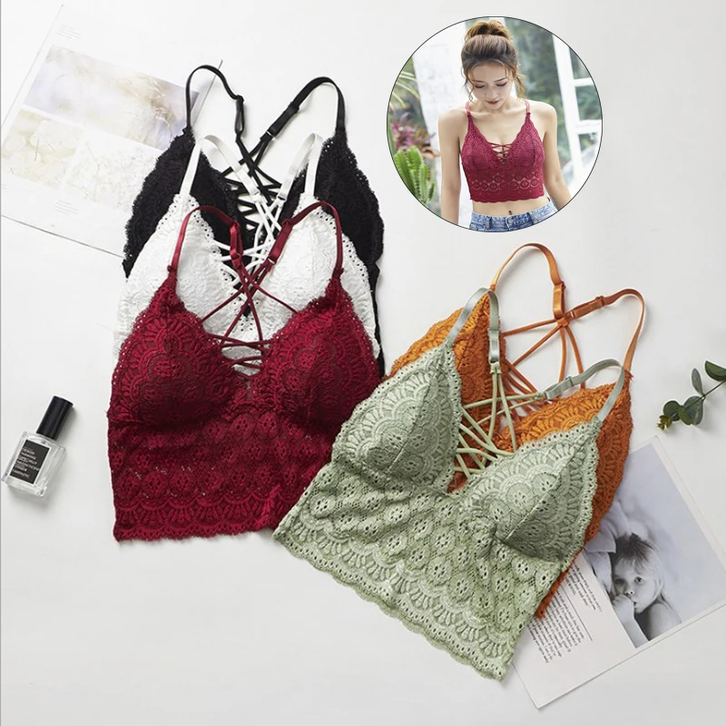 1PCS Women Push Up Wireless Sexy Lace Bra Crop Top Elastic Bralette Underwear Lingerie Full Cup
1PCS Women Push Up Wireless Sexy Lace Bra Crop Top Elastic Bralette Underwear Lingerie Full Cup