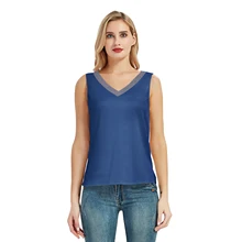 Summer Vest Top Women's Silk V Neck Tank Tops Loose Fit Satin Blouse Woman Casual Comfortable Sleeveless Shirt Tank Tops Female
Summer Vest Top Women's Silk V Neck Tank Tops Loose Fit Satin Blouse Woman Casual Comfortable Sleeveless Shirt Tank Tops Female