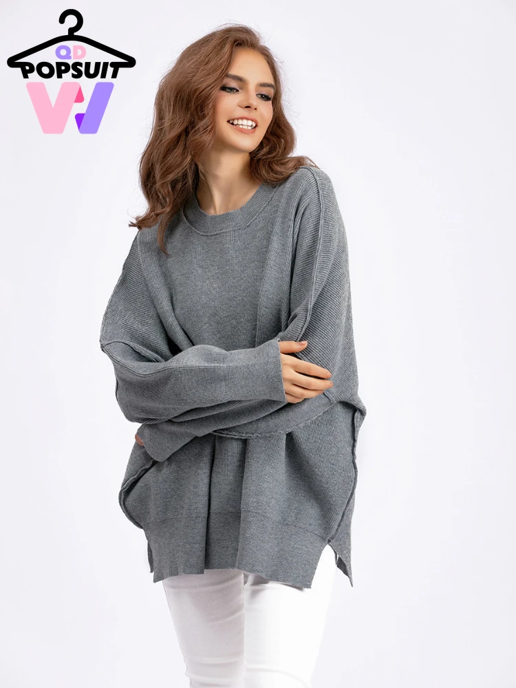 New Autumn Winter Women Knit Pullover Round Neck Loose Sweater Oversize Knitwear Women's Long Sleeve Tops Fashion Casual Clothes
New Autumn Winter Women Knit Pullover Round Neck Loose Sweater Oversize Knitwear Women's Long Sleeve Tops Fashion Casual Clothes