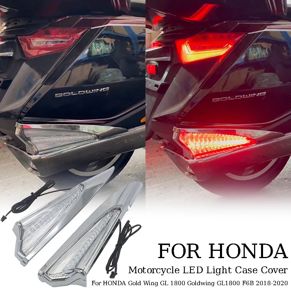 Motorcycle LED Light Case Cover Chrome Saddlebag Accessories For HONDA Gold Wing GL 1800 Goldwing GL1800 F6B 2018-2020
Motorcycle LED Light Case Cover Chrome Saddlebag Accessories For HONDA Gold Wing GL 1800 Goldwing GL1800 F6B 2018-2020