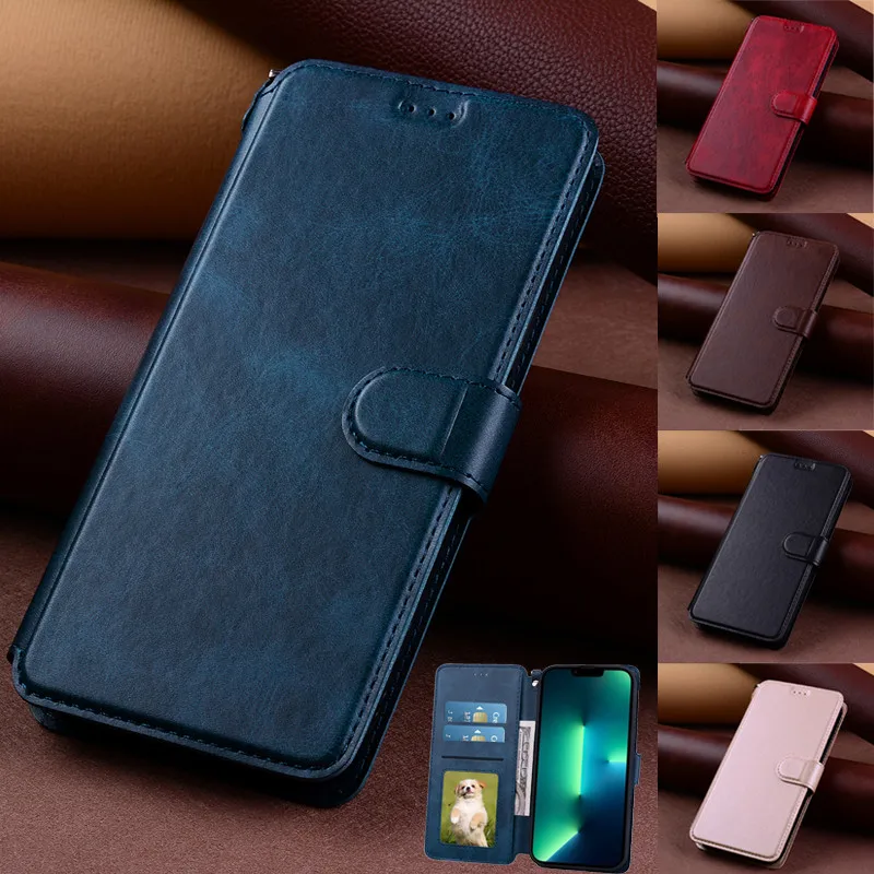 

Leather Wallet Flip Case For Realme C35 C31 C21Y C25Y C20 C17 C15 C12 C11 C3 C2 9 9i 8 8i 7 7i 6 5 V23 Q3 GT Neo 2 3T Pro Plus