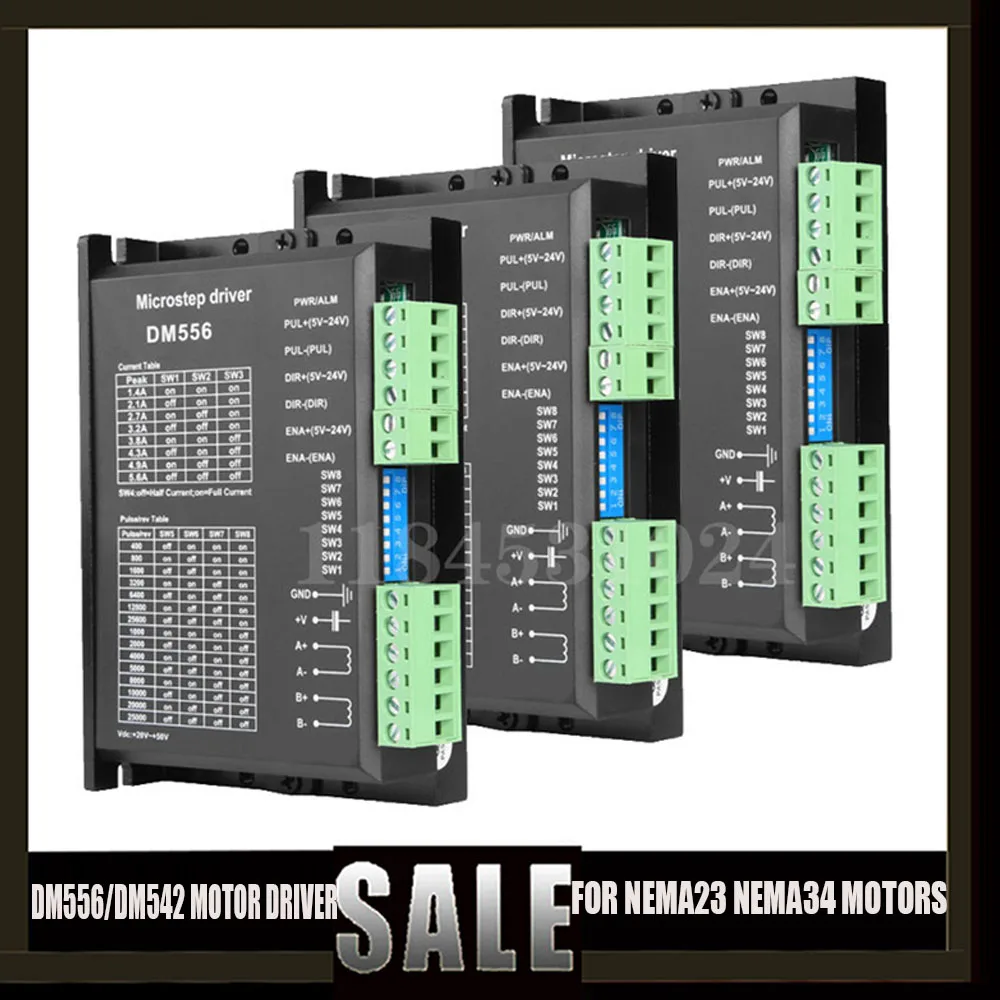 

Dm556/Dm542 Two-phase Digital Stepper Motor Driver 5.6a For 57 86 Stepper Motor Nema23 Nema34 Stepper Motor Controller