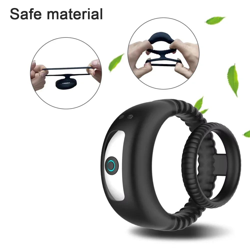 Vibrating Cock Ring for Men Ejaculation Delay Penis Ring Vibrator Silicone Chastity Cage Clitoris Stimulator Sex Toy for Couples Vibrating Cock Ring for Men Ejaculation Delay Penis Ring Vibrator Silicone Chastity Cage Clitoris Stimulator Sex Toy for Couples