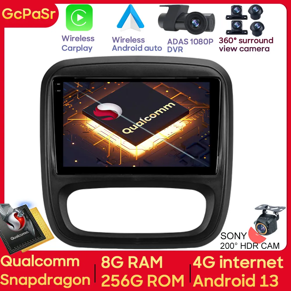Автомобильная Мультимедийная система Qualcomm для Renault Trafic 2014 - 2021/Opel Vivaro 2014-2018, автомобильный радиоприемник, мультимедийный плеер для Carplay, Android, автомобильное стерео, GPS, Wi-Fi
Автомобильная Мультимедийная система Qualcomm для Renault Trafic 2014 - 2021/Opel Vivaro 2014-2018, автомобильный радиоприемник, мультимедийный плеер для Carplay, Android, автомобильное стерео, GPS, Wi-Fi