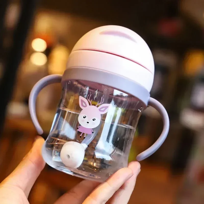 Baby Bottles Drinking Cup Feeding Bottle with Straw Gravity Ball Wide-Caliber Kids Drinking Milk Water Dual-Use Bottle Water Cup
Baby Bottles Drinking Cup Feeding Bottle with Straw Gravity Ball Wide-Caliber Kids Drinking Milk Water Dual-Use Bottle Water Cup