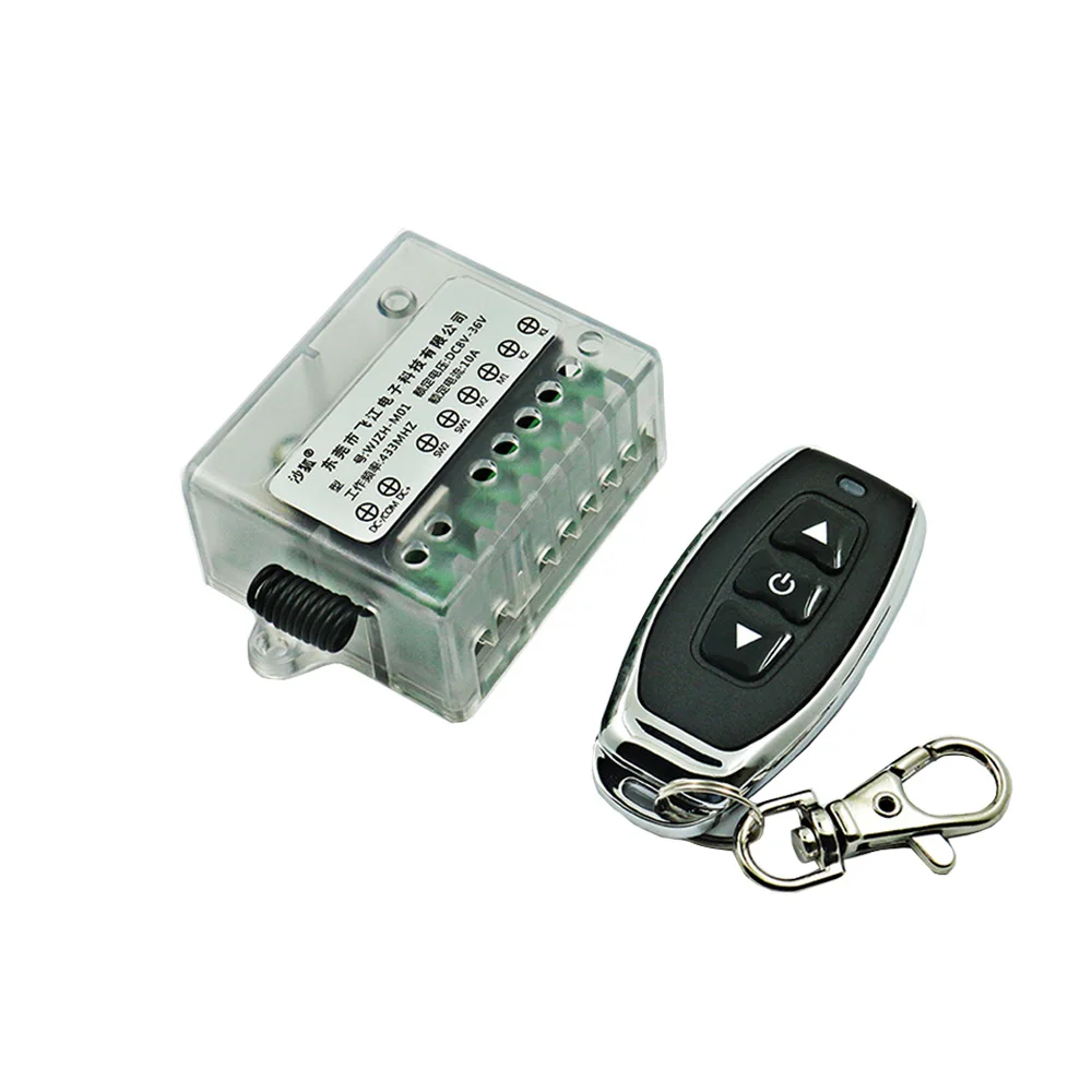 DC Motor Forward and Reverse Remote Control Switch 8-36V 10A CW CCW Linear Actuator Controller with Limit Remote Control Switch
DC Motor Forward and Reverse Remote Control Switch 8-36V 10A CW CCW Linear Actuator Controller with Limit Remote Control Switch