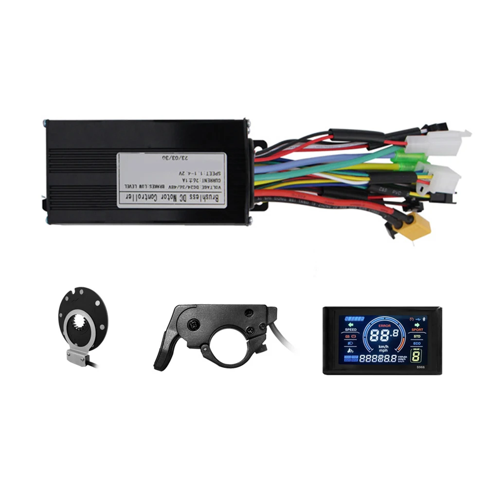 Durable Bike Controller Bike Parts Controller Display Electric Bicycle LCD MTB Parts S966 24V/36V/48V 500/750W
Durable Bike Controller Bike Parts Controller Display Electric Bicycle LCD MTB Parts S966 24V/36V/48V 500/750W