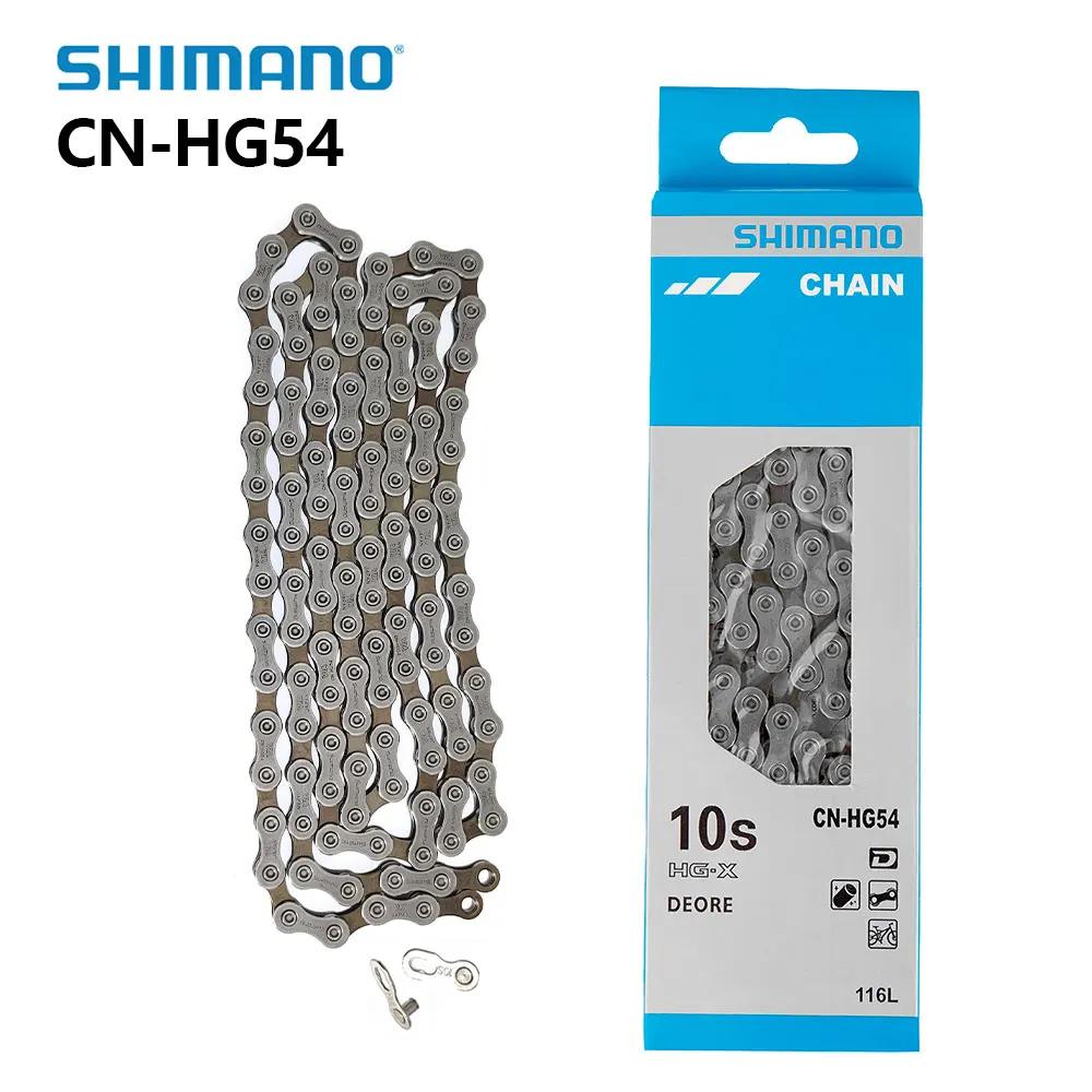 Shimano DEORE CN- HG54 10 Speed MTB Bike Chain Mountain Bicycle 10s Chains HG-54 Cycling Chain for M591 M610 M670 M6000 System
Shimano DEORE CN- HG54 10 Speed MTB Bike Chain Mountain Bicycle 10s Chains HG-54 Cycling Chain for M591 M610 M670 M6000 System