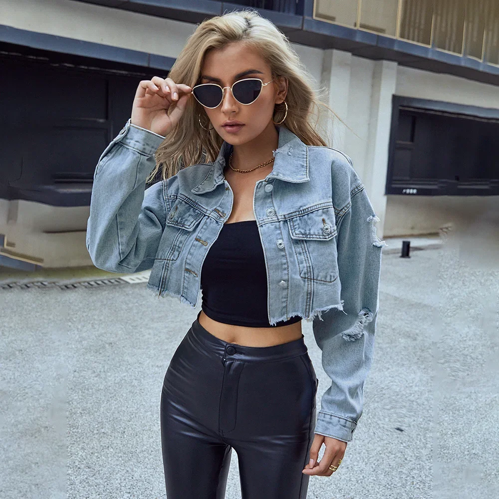 Crop Denim Jacket Women 2023 Fashion Jeans Bomber Jackets Cardigan Coat Autumn Winter Casual
Crop Denim Jacket Women 2023 Fashion Jeans Bomber Jackets Cardigan Coat Autumn Winter Casual