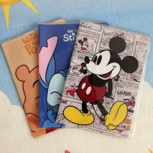 6 Colors Disney Mikey Mouse Passport Holder PVC Leather Travel Passport Cover Case Card ID Holders 14cm*9.6cm