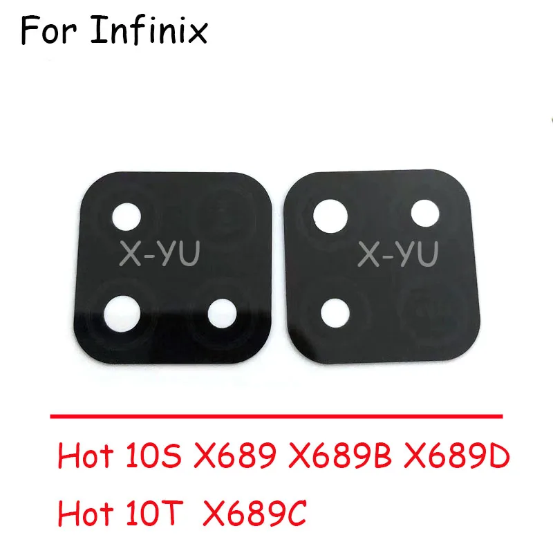 

50 шт. для Infinix Hot 10S 10T X689 X689C X689B X689D Задняя крышка объектива камеры стеклянная крышка с клейкой наклейкой запасные части
