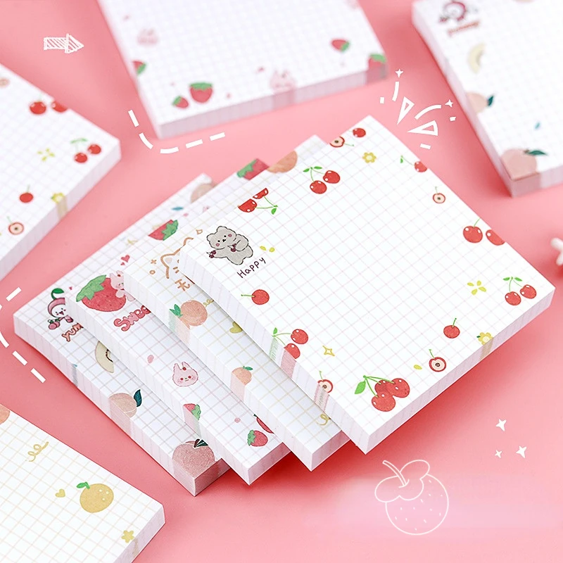 80 pages/pack Kawaii Animals And Fruits Sticky Notes Memo Pad To Do List Cute Journaling Supplies Planner Sticker Deco
80 pages/pack Kawaii Animals And Fruits Sticky Notes Memo Pad To Do List Cute Journaling Supplies Planner Sticker Deco
