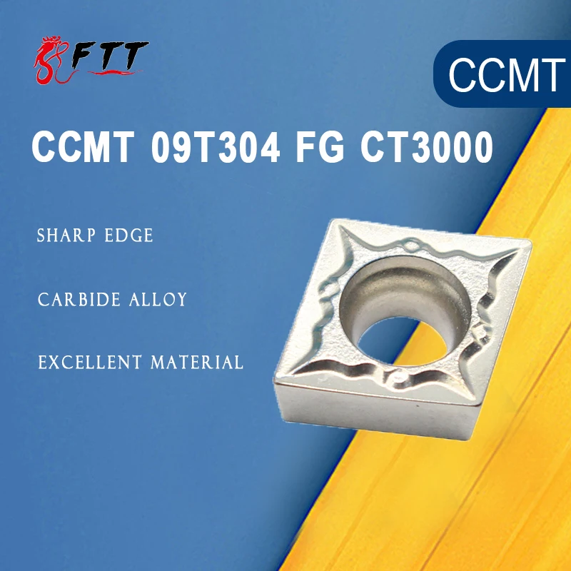 10PCS CCMT09T304 FG CT3000 Internal Turning Tools Cermet Grade Carbide Insert Lathe Cutter Tool Tokarnyy Turning Insert
10PCS CCMT09T304 FG CT3000 Internal Turning Tools Cermet Grade Carbide Insert Lathe Cutter Tool Tokarnyy Turning Insert