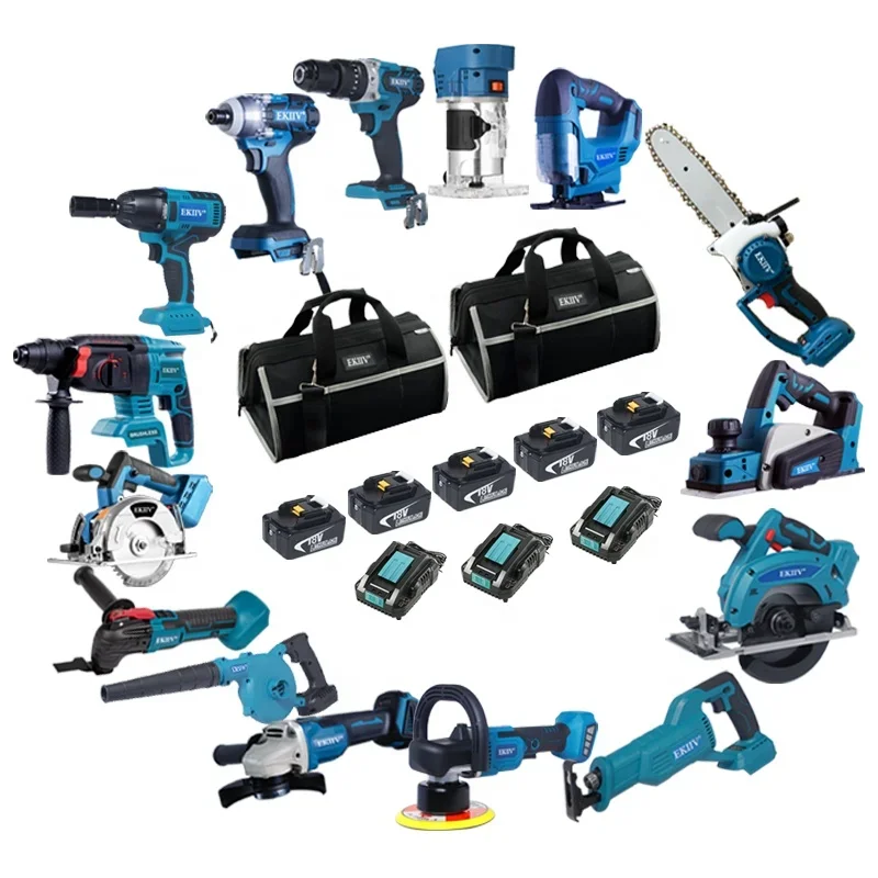High Quality 15 pieces in One Set Brushless Cordless power tools 21V 18V Makas Cordless Combo kits
High Quality 15 pieces in One Set Brushless Cordless power tools 21V 18V Makas Cordless Combo kits
