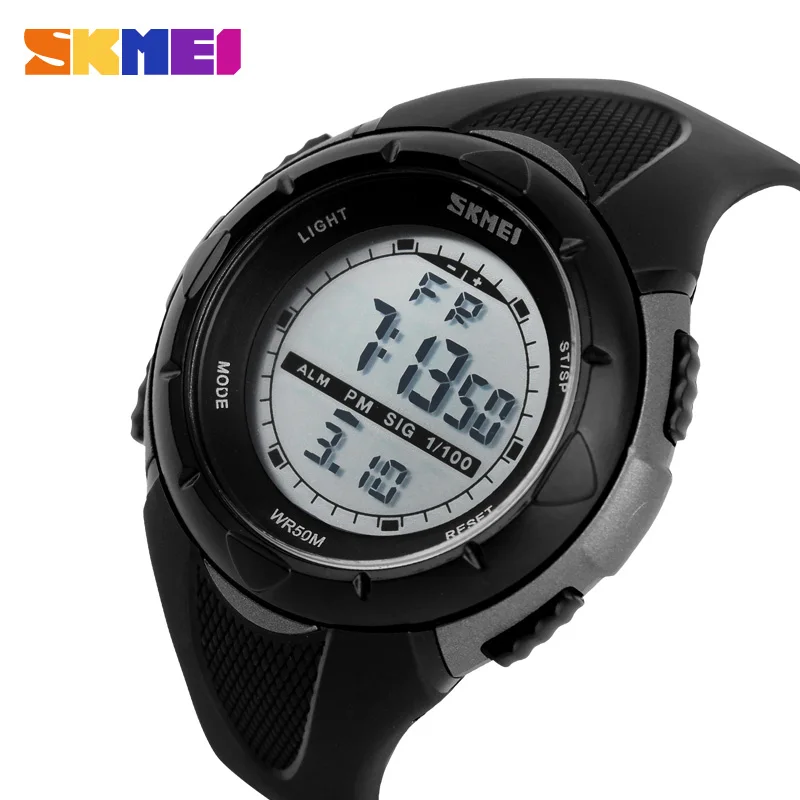 

Часы наручные SKMEI мужские спортивные, модные простые ударопрочные водонепроницаемые цифровые в стиле милитари, с будильником, 1025