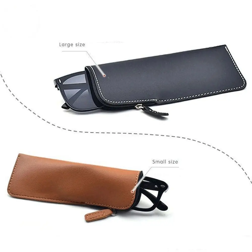 Rectangle PU Leather Glasses Bag Elegant Zipper Velvet Lining Portable Solid Color Jewelry Packing
Rectangle PU Leather Glasses Bag Elegant Zipper Velvet Lining Portable Solid Color Jewelry Packing