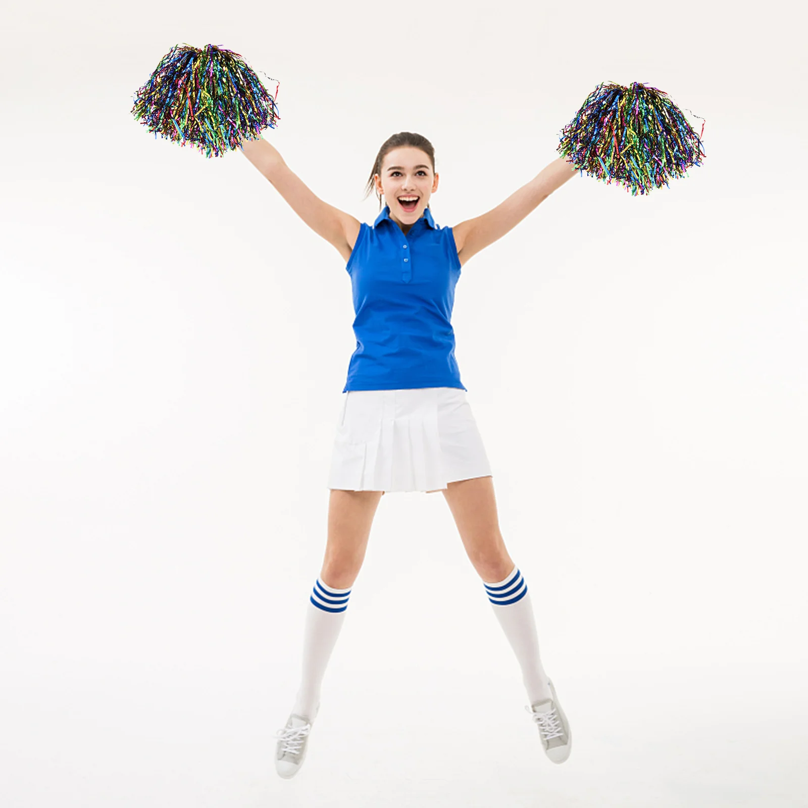 

10 Pcs Cheerleader Hand Flowers Colorful Ball Props Accessories Delicate Cheering Pompom Sports Performance Meeting Balls