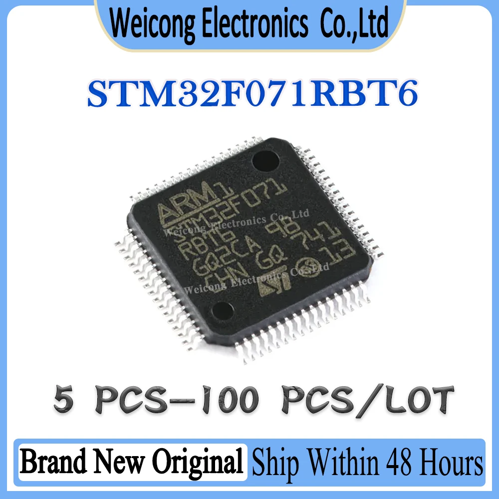 

New Original STM32F071RBT6 STM32F071RBT STM32F071RB STM32F071R STM32F071 STM32F STM32 STM IC MCU Chip LQFP-64