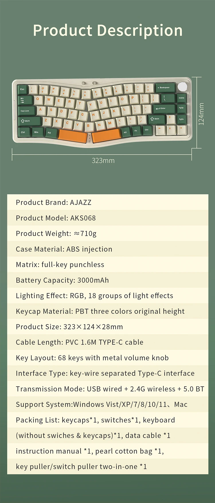 AKS068 PRO Three Mode RGB Mechanical Keyboard Wireless Bluetooth Gaming Keyboard Hot-Swapp Keyboards for Pc Laptop Mac 13 Mallzona S59b12ffa607340469cf3591532b32af95 AKS068 PRO Three Mode RGB Mechanical Keyboard Wireless Bluetooth Gaming Keyboard Hot-Swapp Keyboards for Pc Laptop Mac Mallzona