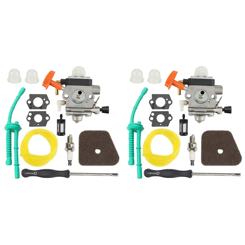 2X FS100 C1Q-S174 Carburetor + Air Filter + Adjustment Tool + Fuel Line For STIHL FS87 FS90 FS100 FS110 FS130 HL90 HL95
2X FS100 C1Q-S174 Carburetor + Air Filter + Adjustment Tool + Fuel Line For STIHL FS87 FS90 FS100 FS110 FS130 HL90 HL95