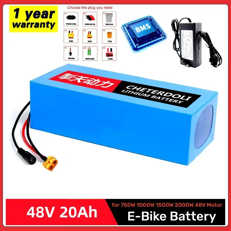 2023 NEW 48V 20ah 1500W Electric Bike Battery 48V 32ah 24ah 18ah 15ah 18650 Lithium Batteries for 54.6v750W 1000W Ebike Motor
2023 NEW 48V 20ah 1500W Electric Bike Battery 48V 32ah 24ah 18ah 15ah 18650 Lithium Batteries for 54.6v750W 1000W Ebike Motor