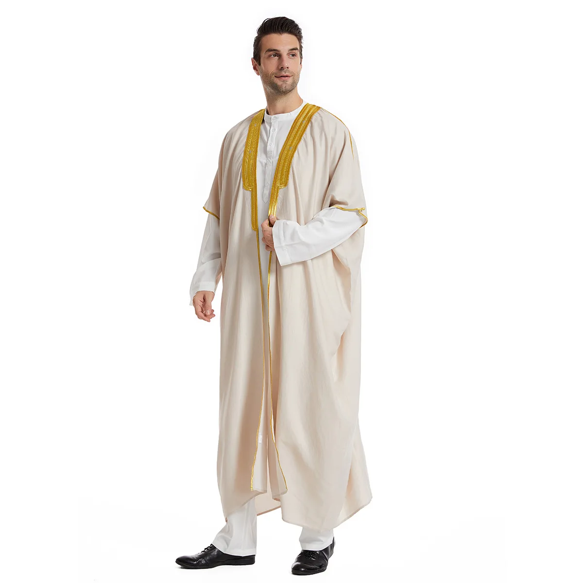 

Israel Egypt Qatar Costume Clothes for Worship Service Traditional Oman Spring/Summer Djellaba Men's Clothing