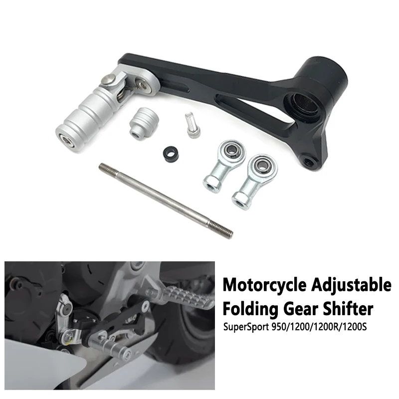 

Aluminum Adjustable Folding Gear Shift Lever Shifter Pedal Lever Fit For Ducati Monster 821 SuperSport 950 /S 1200R/S Motorcycle