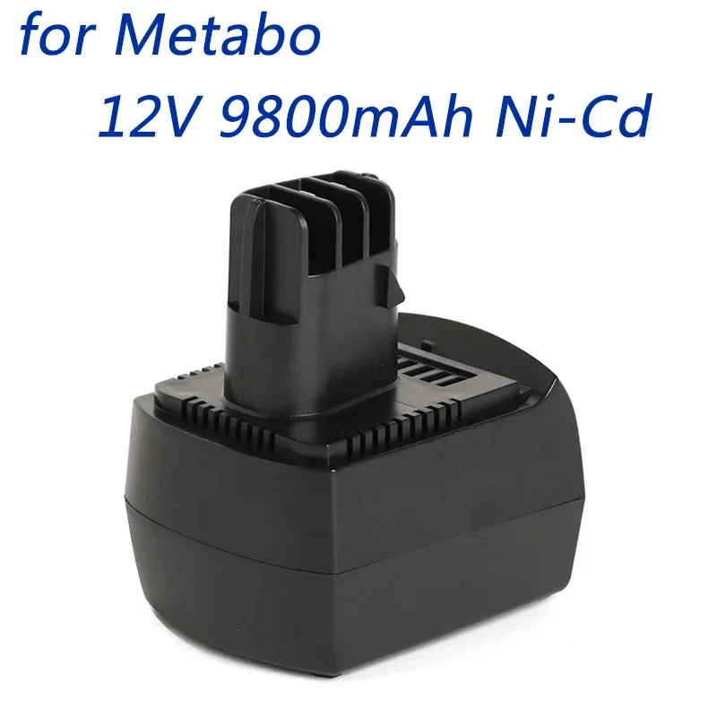 12V battery 9800mAh Ni-Cd Replacement Power Tool Battery for METABO 6.02151.50 BZ12SP BS 12 SP BSZ 12, BZ 12 SP SSP 12, ULA96
12V battery 9800mAh Ni-Cd Replacement Power Tool Battery for METABO 6.02151.50 BZ12SP BS 12 SP BSZ 12, BZ 12 SP SSP 12, ULA96