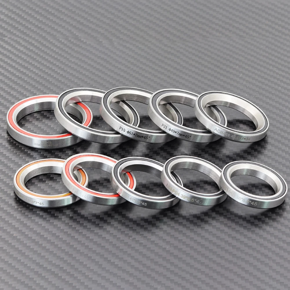 Bike Headset Bearings Steel Silver 1.5 1 1/8inch 45/36 Angle Bicycle Part 38/39/41/44/49/52mm MTB Road Bicycle Accesseries
Bike Headset Bearings Steel Silver 1.5 1 1/8inch 45/36 Angle Bicycle Part 38/39/41/44/49/52mm MTB Road Bicycle Accesseries