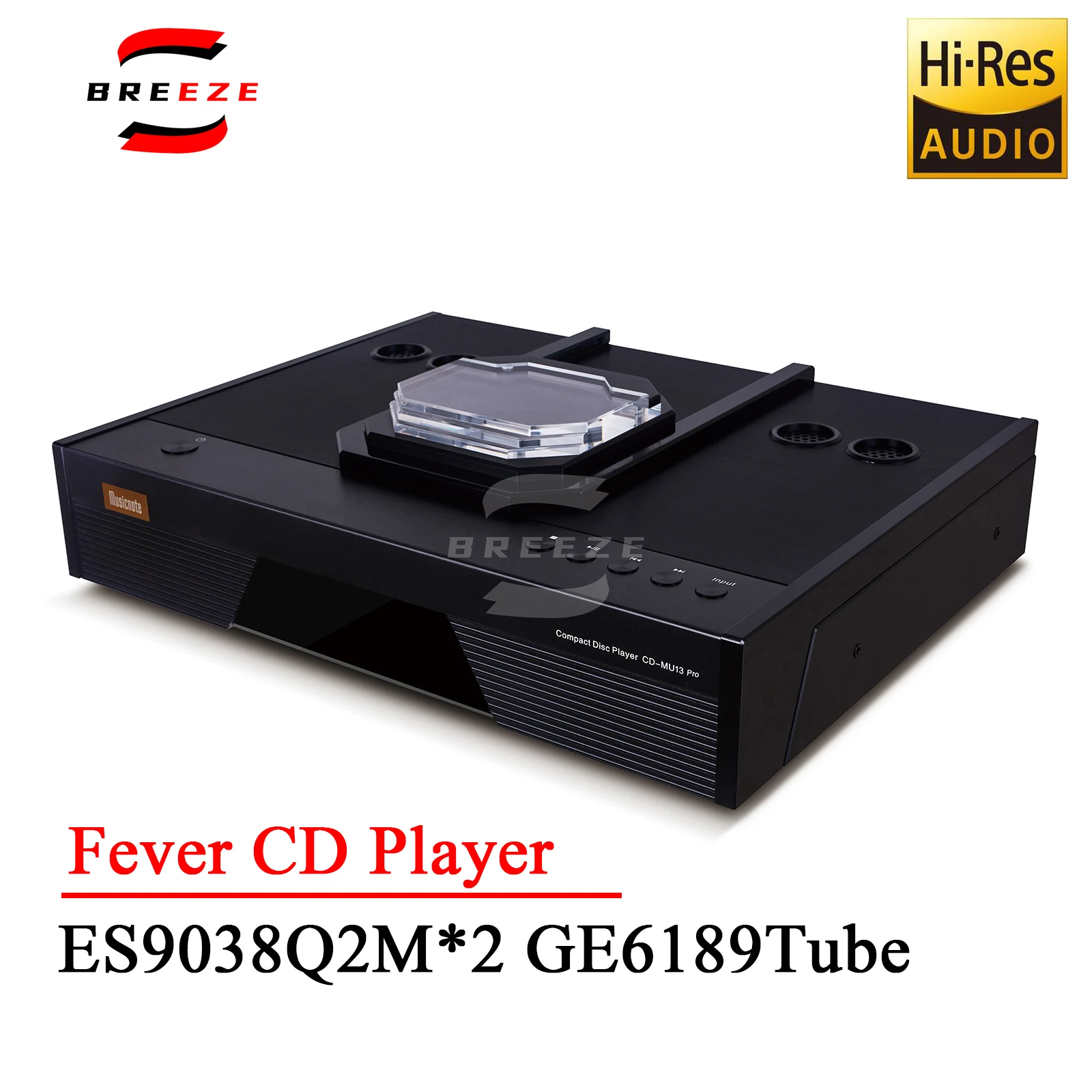 

BREEZE HiFi CD-MU13 Pro Fever Bile CD Player Tube Balanced Output Coaxial Input DAC CD Player Bluetooth Factory Direct 2023 l