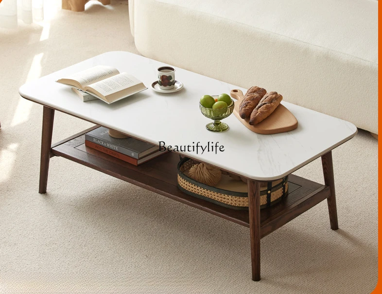 Solid Wood Stone Plate Coffee Table Small Apartment Modern Minimalist Living Room Home Tea Table
Solid Wood Stone Plate Coffee Table Small Apartment Modern Minimalist Living Room Home Tea Table