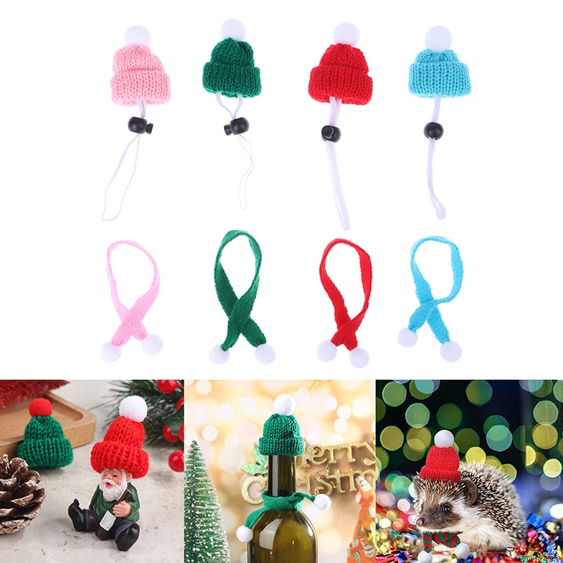 Mini Knitted Hat Scarf Set Doll Knitting Headwear Dollhouse Christmas New Year Home Ornament Wine Bottle Decor Small Pet Costume
Mini Knitted Hat Scarf Set Doll Knitting Headwear Dollhouse Christmas New Year Home Ornament Wine Bottle Decor Small Pet Costume
