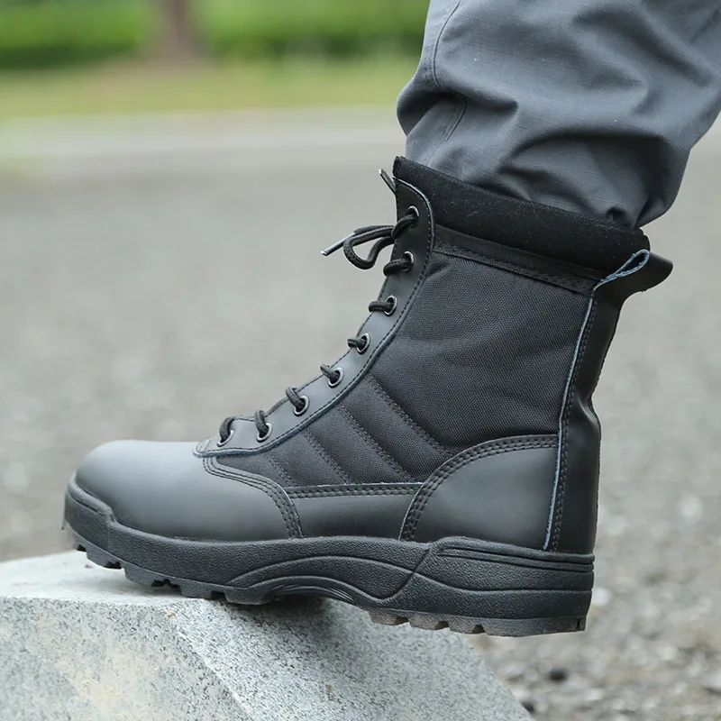 

Tactical Military Boots Men Boots Special Force Desert Combat Army Boots Outdoor Hiking Boots Ankle Shoes Men Work Safty Shoes