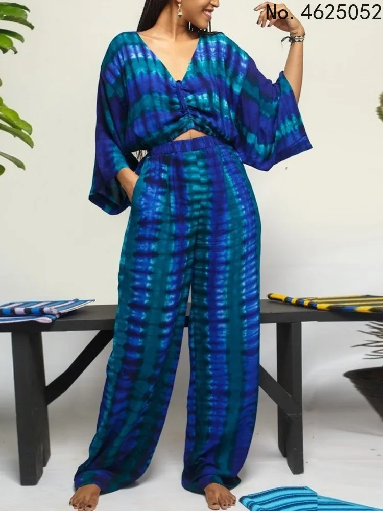 Two Piece Set Africa Clothes African New Dashiki Fashion Flower Print Suit Top Trousers Super Elastic Party For Women Outfits
Two Piece Set Africa Clothes African New Dashiki Fashion Flower Print Suit Top Trousers Super Elastic Party For Women Outfits