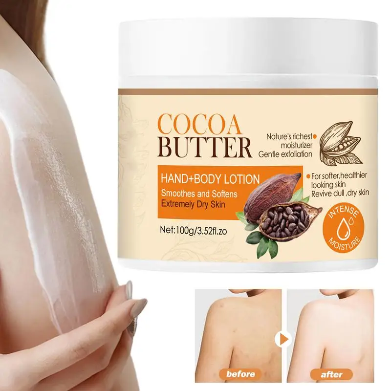 

Cocoa Butter Body Butter 100g Moisturizing Cocoa Cream For Dry Skin Natural Daily Skin Moisturizer For All Skin Types