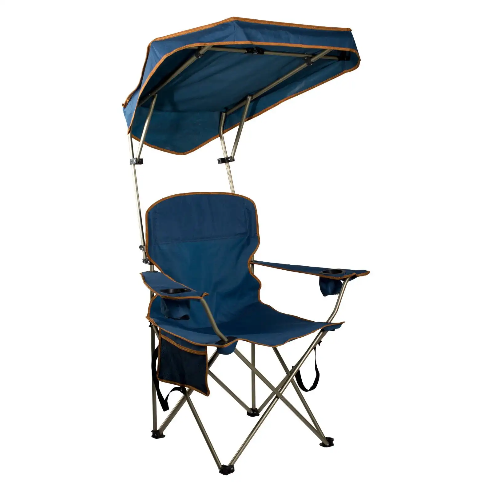 Adjustable Folding Beach Chair Outdoor Backpacking Camping Chair with Canopy - Blue
Adjustable Folding Beach Chair Outdoor Backpacking Camping Chair with Canopy - Blue