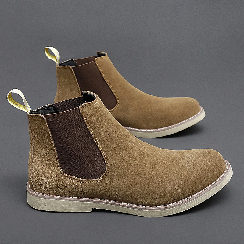 Big Size 47 48 Men Chelsea Boots Suede Leather Ankle Shoes Anti-Skid Luxury Brand Fashion British Style Autumn Winter
Big Size 47 48 Men Chelsea Boots Suede Leather Ankle Shoes Anti-Skid Luxury Brand Fashion British Style Autumn Winter